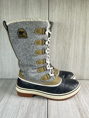 Sorel Tivoli High II Tall Lace-Up Lined Winter Snow Boots Women’s Size 7